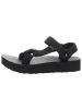 Teva Keilsandalette in schwarz