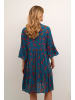 Kaffe Kleid KAlokia A-shape in Legion Blue Petit Fleur
