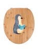 Mr. & Mrs. Panda WC Brille Pinguin Buch ohne Spruch in Braun