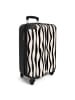 NoBoringSuitCases Suitcase, Handgepäck, Koffer, Reisekoffer Zebra weiß schwarz
