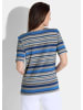 GOLDNER Shirt Shirt in grau / blau / weiß / gemustert