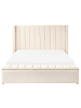 Beliani Doppelbett NOYERS in Weiß - (W) 190 x (H) 132 x (L) 247 cm