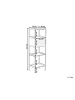 Beliani Badezimmerregal LAFAYETTE in Braun - (W) 36 x (H) 114 x (L) 30 cm