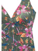LASCANA Bügel-Tankini-Top in oliv bedruckt