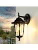 Licht-Erlebnisse Außen Wandlampe (B)17.5 x (H)34 cm in Schwarz