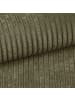 Inn.Furn Sofa khaki Cord 3-Sitzer 241 cm, Couch mit Wellenfederung