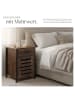 tectake Nachttisch Waterford 40 x 42 x 60,5 cm, Industrial Holz dunkel, rustikal