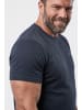 Men Plus Kurzarm T-Shirt in navy blau