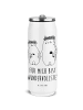 Mr. & Mrs. Panda Thermosbecher Bären mit Blumenkranz mit Spruch in Weiß