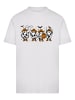 F4NT4STIC T-Shirt Cowboy Geist Halloween in weiß