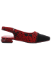 SIMEN Slingpumps in schwarz/rot