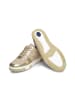 VITAFORM Nubukleder Sneaker in beige/gold