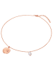 Valero Pearls Halskette aus Edelstahl mit Preciosa und Süßwasser-Zuchtperle in roségold