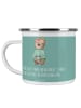 Mr. & Mrs. Panda Camping Emaille Tasse Fabelhafte Brautjungfern ... in Meeresbrise