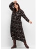 sheego Druckkleid in schwarz bedruckt