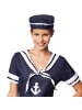 tectake Matrosin, auch Seefahrerin, Kleid im Marinelook, Inkl. passendem Hut