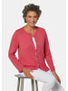GOLDNER Eleganter Herbstcardigan mit Rundhals in koralle