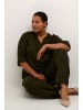 KAFFE curve Langarm-Bluse KCmille Loose fit in Forest Night