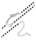 faina Women Necklace in Rose Gold Black