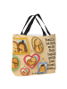 Mr. & Mrs. Panda Tote Bag Igel Familie Design mit Spruch in Weiß