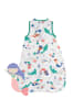 Schlummersack Musselin Babyschlafsack, 0.5 TOG in Weiß-Türkis
