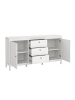 ebuy24 Sideboard Madrid Weiß 152 x 39 cm