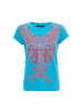 Cipo & Baxx T-SHIRT WT341 in TURQUOISE