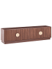 Beliani TV-Schrank NUMURKAH in Braun/Gold - (W) 180 x (H) 48 x (L) 40 cm
