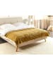 Beliani Tagesdecke SITAPUR in Gelb - (W) 220 x (H) 1 x (L) 200 cm