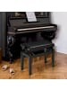 HOMCOM Klavierhocker-63L x 33B x 45-56H cm-Schwarz