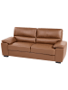 Beliani 3-Sitzer Sofa VOGAR in Braun/Schwarz - (W) 195 x (H) 90 x (L) 74 cm