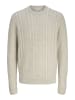 Jack & Jones Strickpullover in White Melange