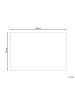Beliani Kurzflor AYTEPE in Grau/Weiß/Schwarz - (W) 140 x (H) 1 x (L) 200 cm
