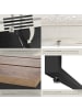 tectake Aluminium Garten-Lounge-Set Eliar höhenverstellbare Ausgleichsschrauben, schwarz