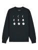 wat? Apparel Sweatshirt Moonphases in Schwarz