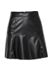 KOROSHI Short skirt leather effect studs in SCHWARZ