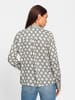 Heine Druck-Bluse in grau-champagner-bedruckt