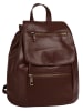 Samantha Look City-Rucksack echt Leder in braun