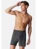 Schiesser Boxershorts Single Jersey in Grau / blau