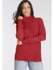 Laura Scott Stehkragenpullover in rot-orange