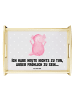 Mr. & Mrs. Panda Servierplatte Axolotl Hurra mit Spruch in Grau Pastell