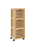 Beliani Badezimmerschrank SHAWNEE in Braun - (W) 32 x (H) 90 x (L) 30 cm