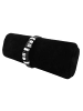 Adeliás Unisex Armband aus Leder 21,5 cm in schwarz