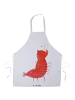 Mr. & Mrs. Panda Küchenschürze Garnele Franzose ohne Spruch in Weiß