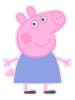 Peppa Pig Dekokissen Peppa Pig - (L) 32 cm x (B) 25 cm in Bunt