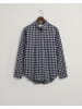 Gant Regular Fit Flanellhemd mit Mikro-Tartanmuster in Blau