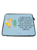 Mr. & Mrs. Panda Laptop Tasche Fuchs  Weihnachtsbaum mit Spruch in Eisblau