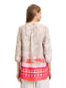 Betty Barclay Schlupfbluse mit 3/4 Arm in Taupe/Rot