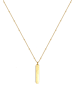 Elli Halskette 925 Sterling Silber Rechteck in Gold