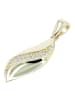 Adeliás Damen Anhänger aus 333 Gold mit Zirkonia in gold